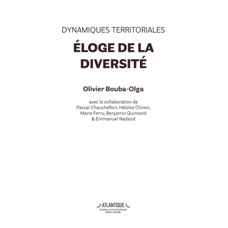Dynamiques territoriales, éloge de la diversité